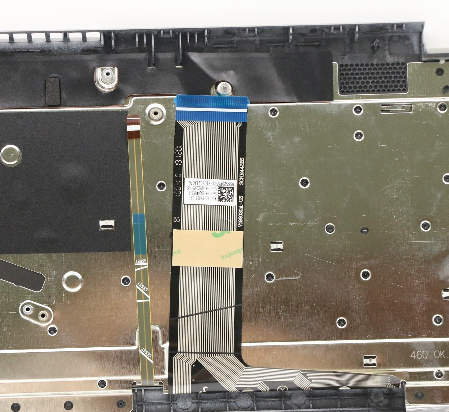 Lenovo Upper Case Assembly with USA Keyboard, Platinum Grey - 5CB0Y88026