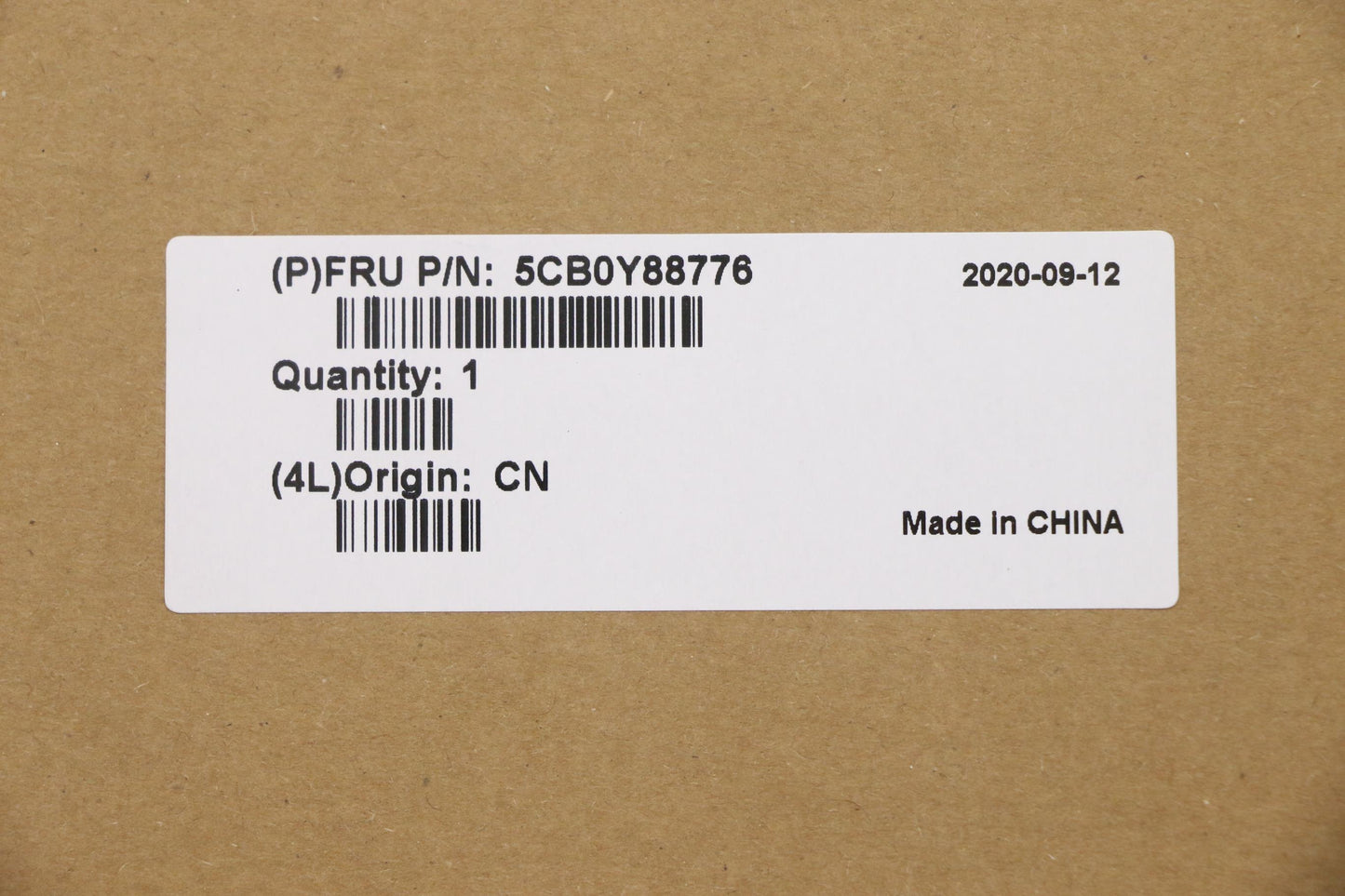 Lenovo Up Pl_Blk Fp W/Blkb_Port - 5CB0Y88776
