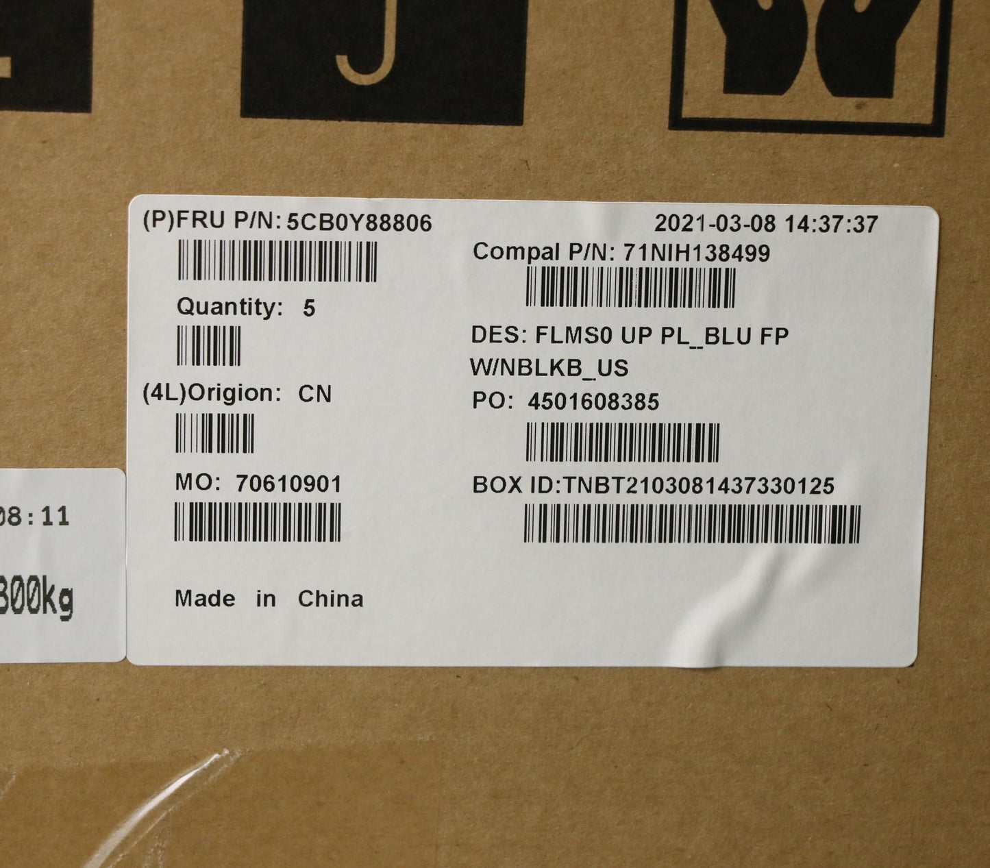 Lenovo Up Pl_Blu Fp W/Nblkb_Us - 5CB0Y88806