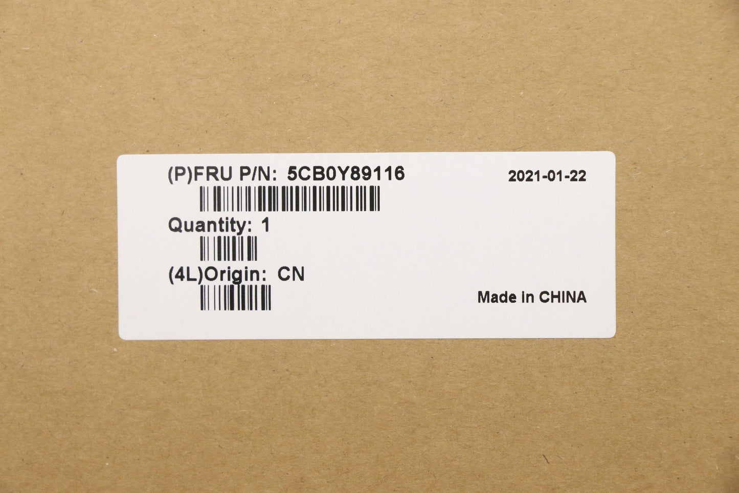 Lenovo Up Pl_Blk Fp W/Blkb_Fre - 5CB0Y89116