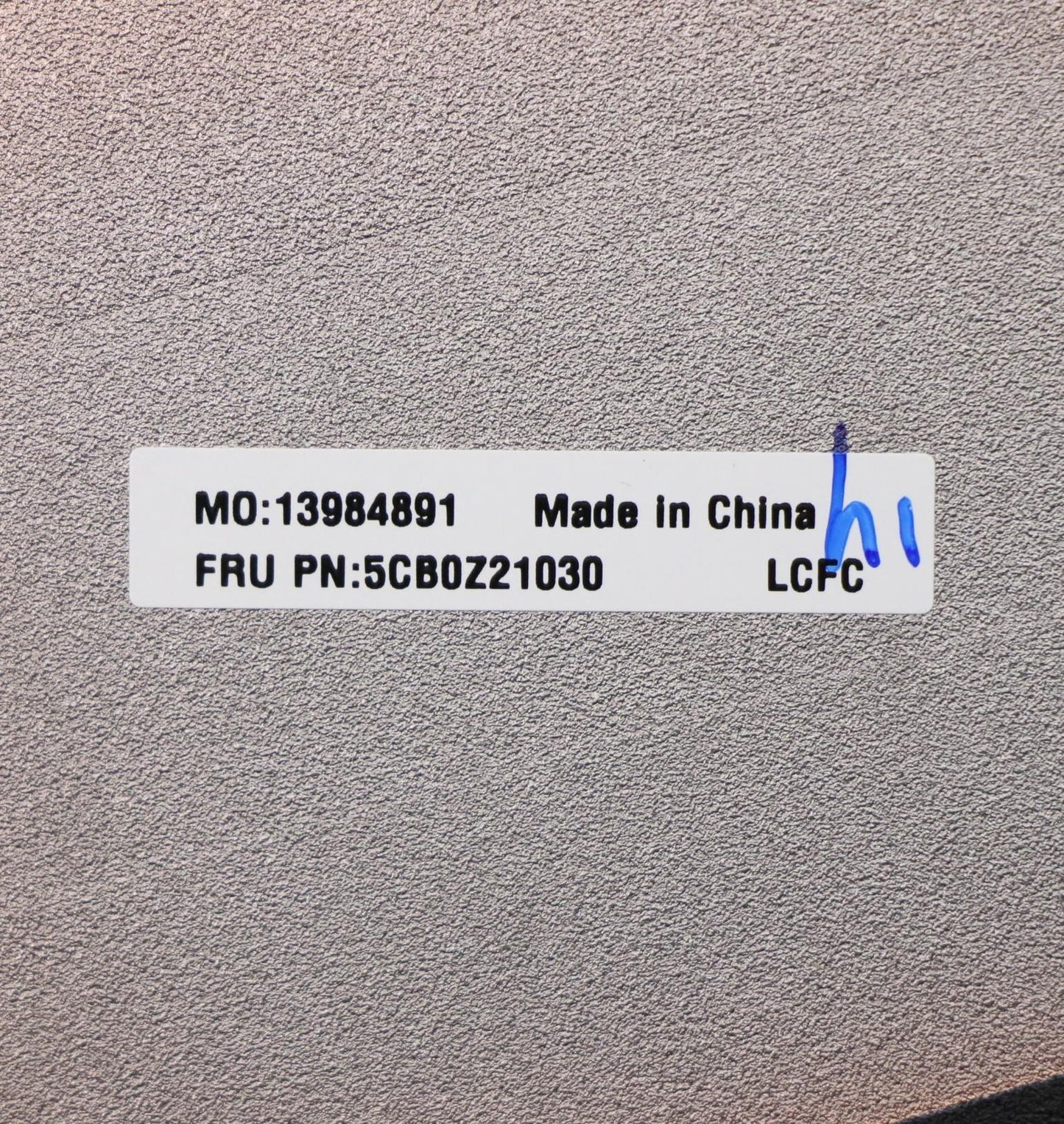 Lenovo Lower Case Cover, Grey, with HDD Support - 5CB0Z21030