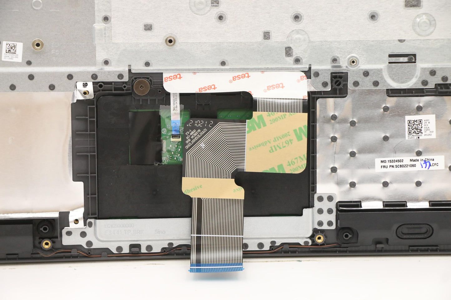 Lenovo C-Cover with Keyboard, USA English, Iron Grey, Non-Backlit - 5CB0Z21060