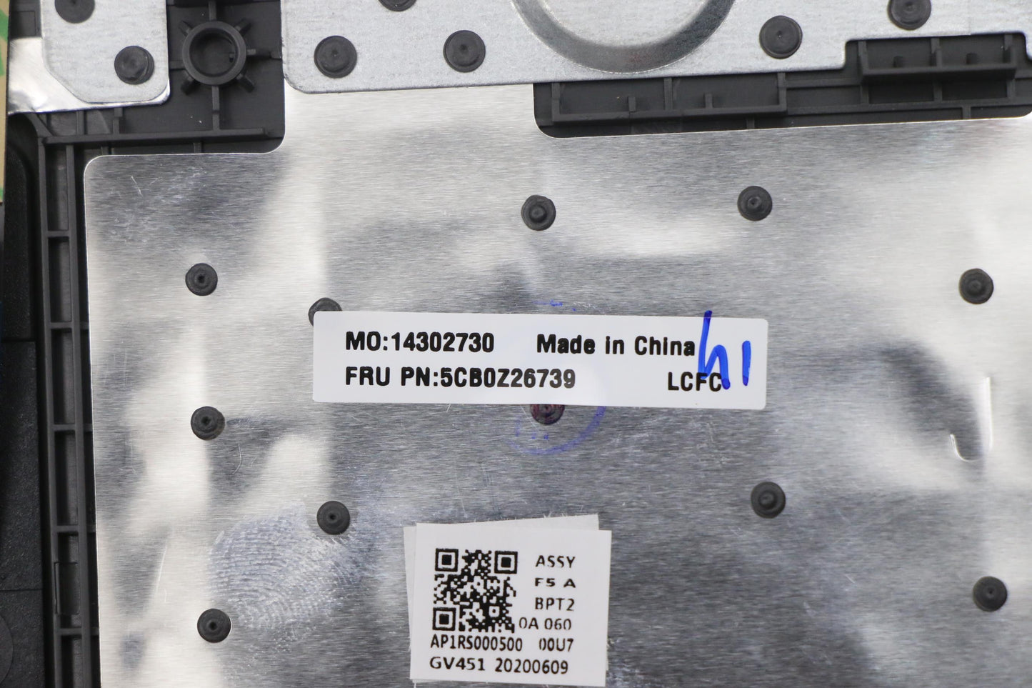 Lenovo C-Cover with keyboard, USA English, Iron Grey, Non-Backlight - 5CB0Z26739