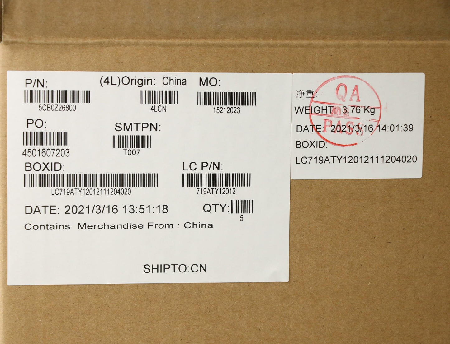 Lenovo Cover Upper Case Asm_Bu L 81Y6 - 5CB0Z26800