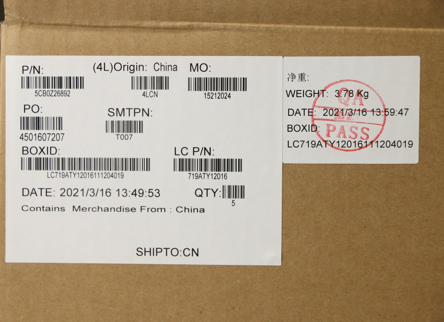 Lenovo Cover Upper Case Asm_Cf-E L81Y - 5CB0Z26892
