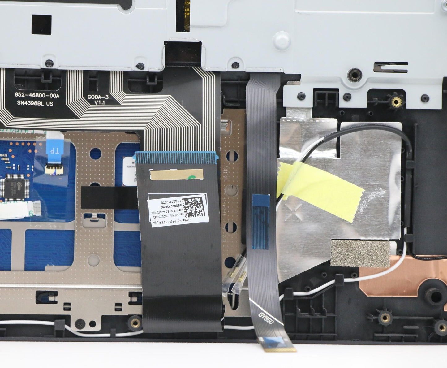 Lenovo C-Cover with Keyboard, USA English, Black, RGB Backlight, Non-Fingerprint - 5CB0Z26894