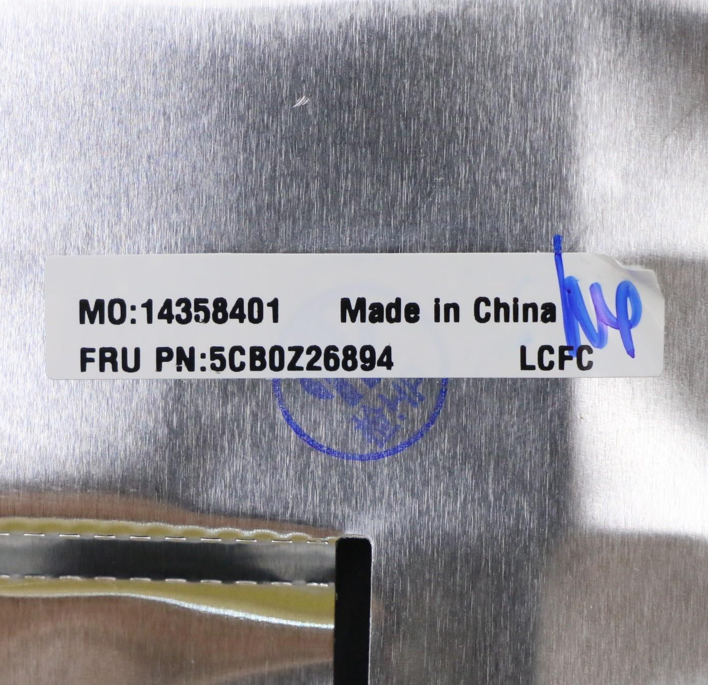 Lenovo C-Cover with Keyboard, USA English, Black, RGB Backlight, Non-Fingerprint - 5CB0Z26894