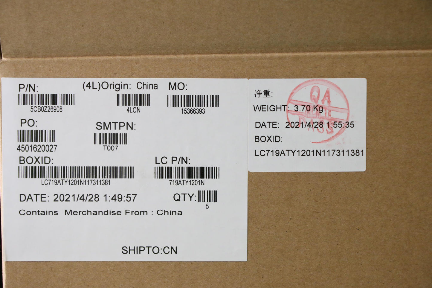 Lenovo Cover Upper Case Asm_Po L81Y6N - 5CB0Z26908