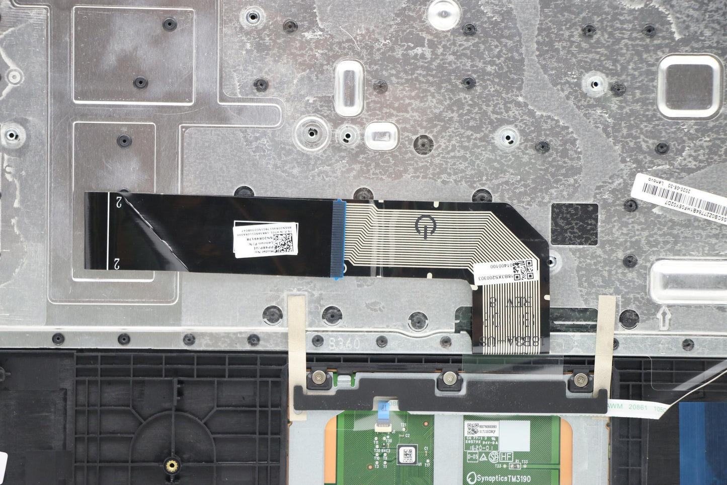 Lenovo C-Cover with Keyboard, US English Euro, Abyss Blue, Non-Backlit - 5CB0Z27784