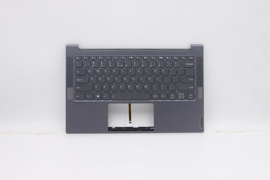 Lenovo C-Cover with Keyboard, US English Euro, Grey, Backlight - 5CB0Z32103