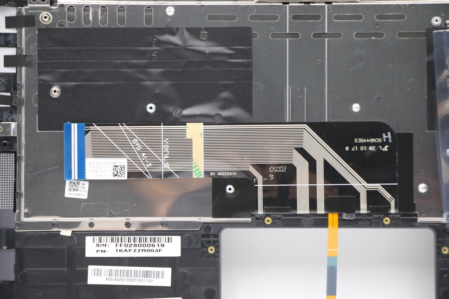 Lenovo C-Cover with Keyboard, US English Euro, Grey, Backlight - 5CB0Z32103