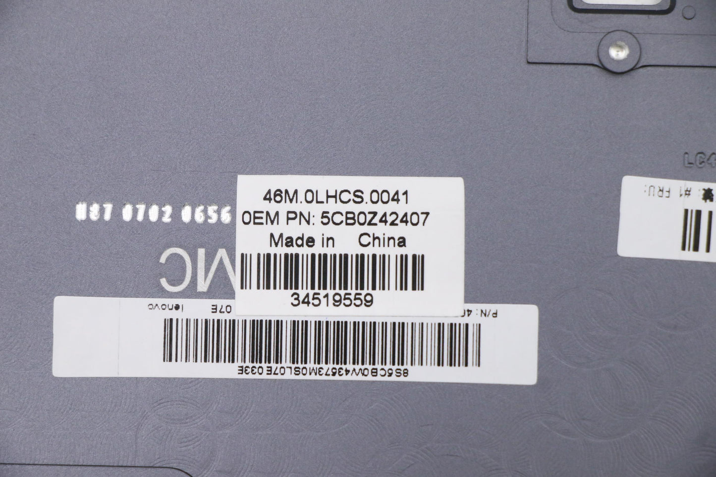 Lenovo Cover Upper Case Asm_Usa W 82D - 5CB0Z42407