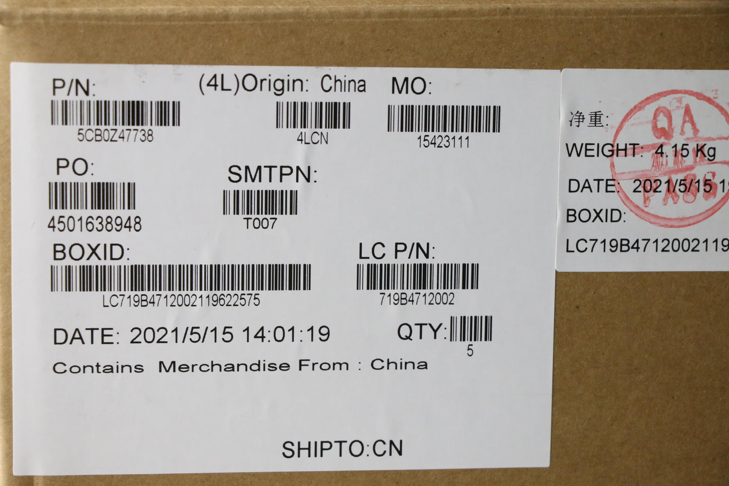 Lenovo Cover Upper Case Asm_Uk L82Gx - 5CB0Z47738