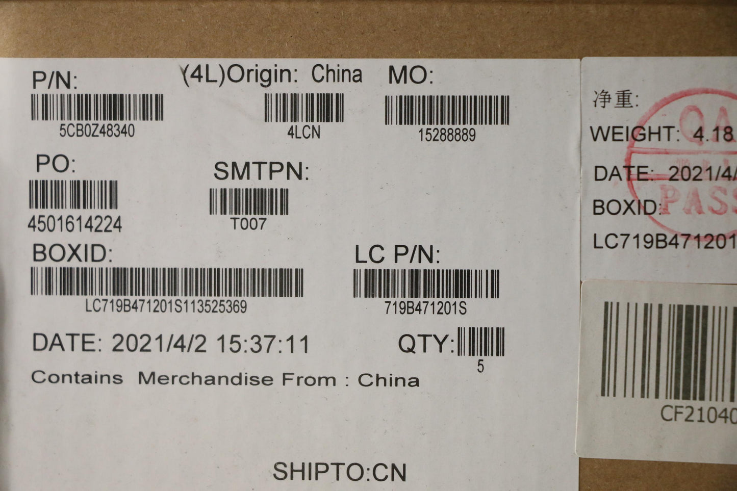 Lenovo Cover Upper Case Asm_Ukr L82Gx - 5CB0Z48340
