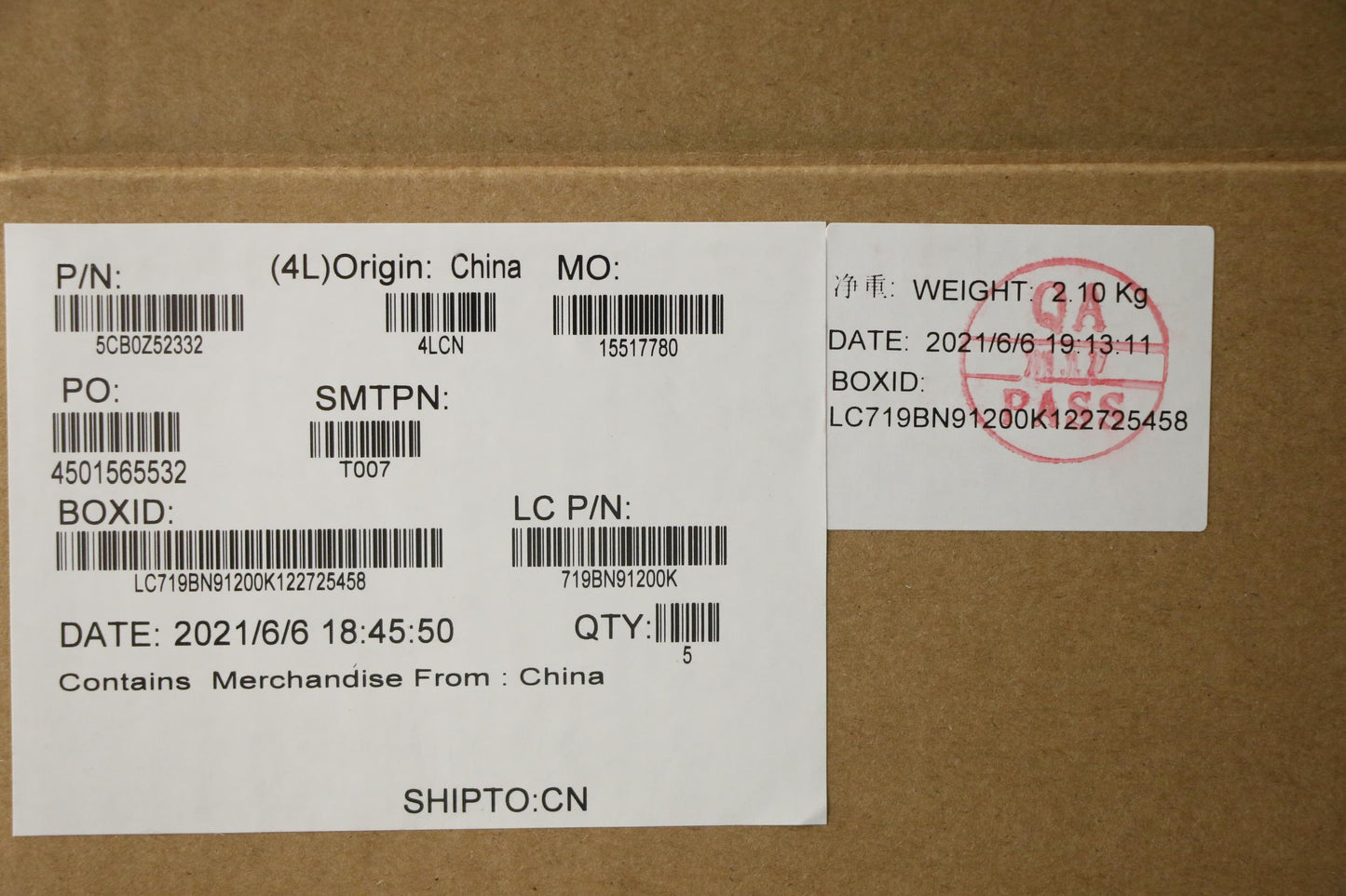 Lenovo Cover Upper Case Asm_Ti B 82G4 - 5CB0Z52332