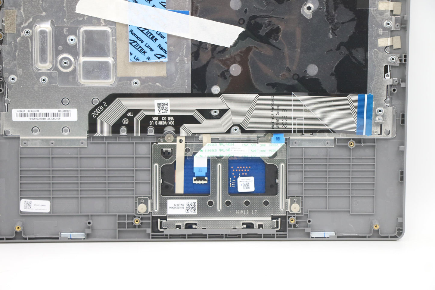 Lenovo C-Cover with Keyboard, USA English, Platinum Grey, Non-Backlit - 5CB0Z52336