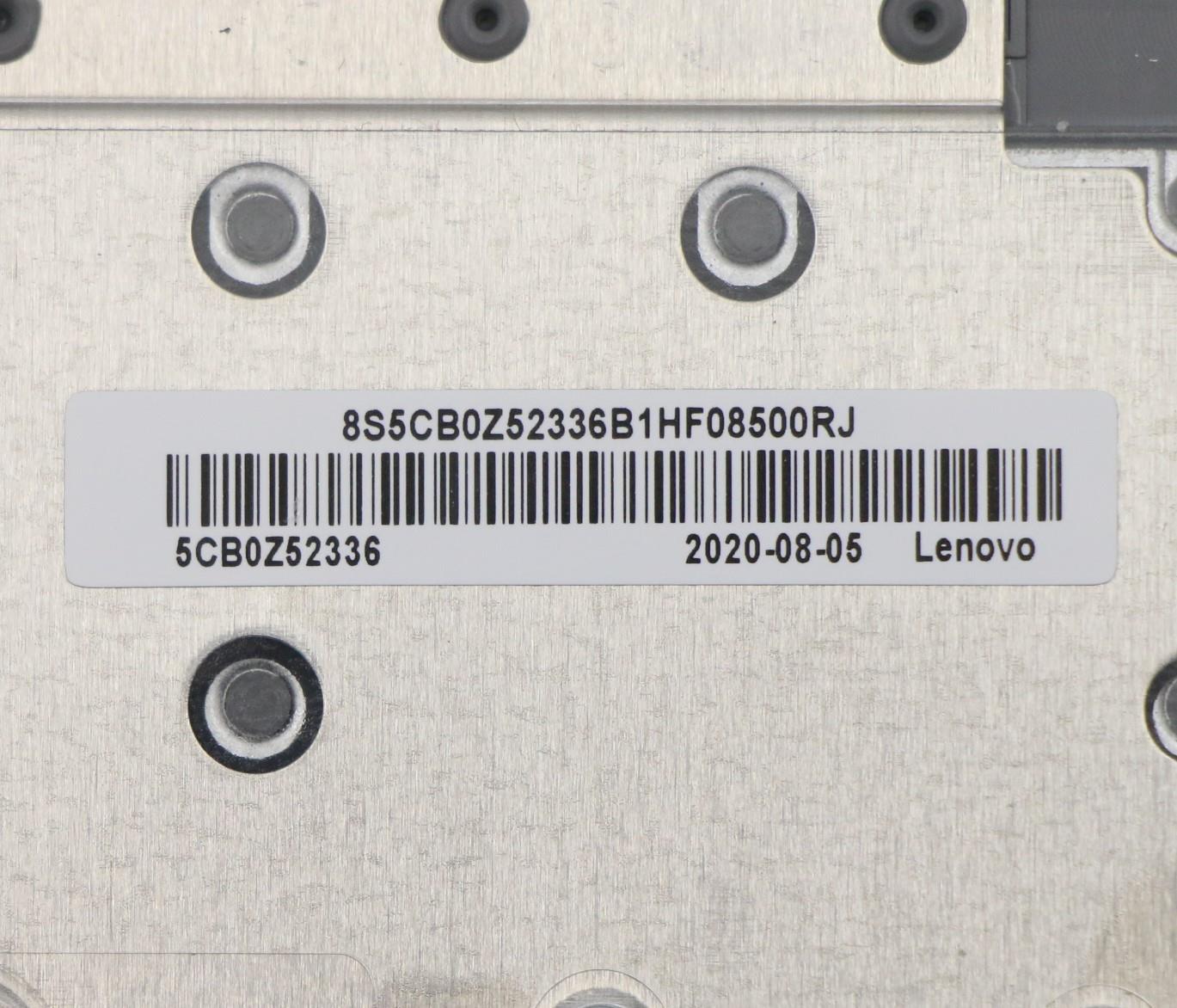 Lenovo C-Cover with Keyboard, USA English, Platinum Grey, Non-Backlit - 5CB0Z52336