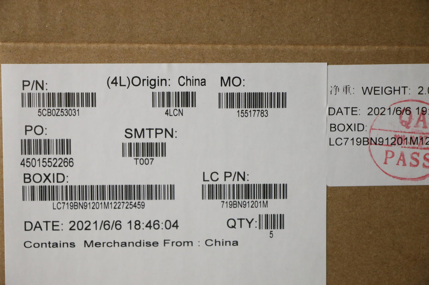 Lenovo Cover Upper Case Asm_Bu B 82G4 - 5CB0Z53031