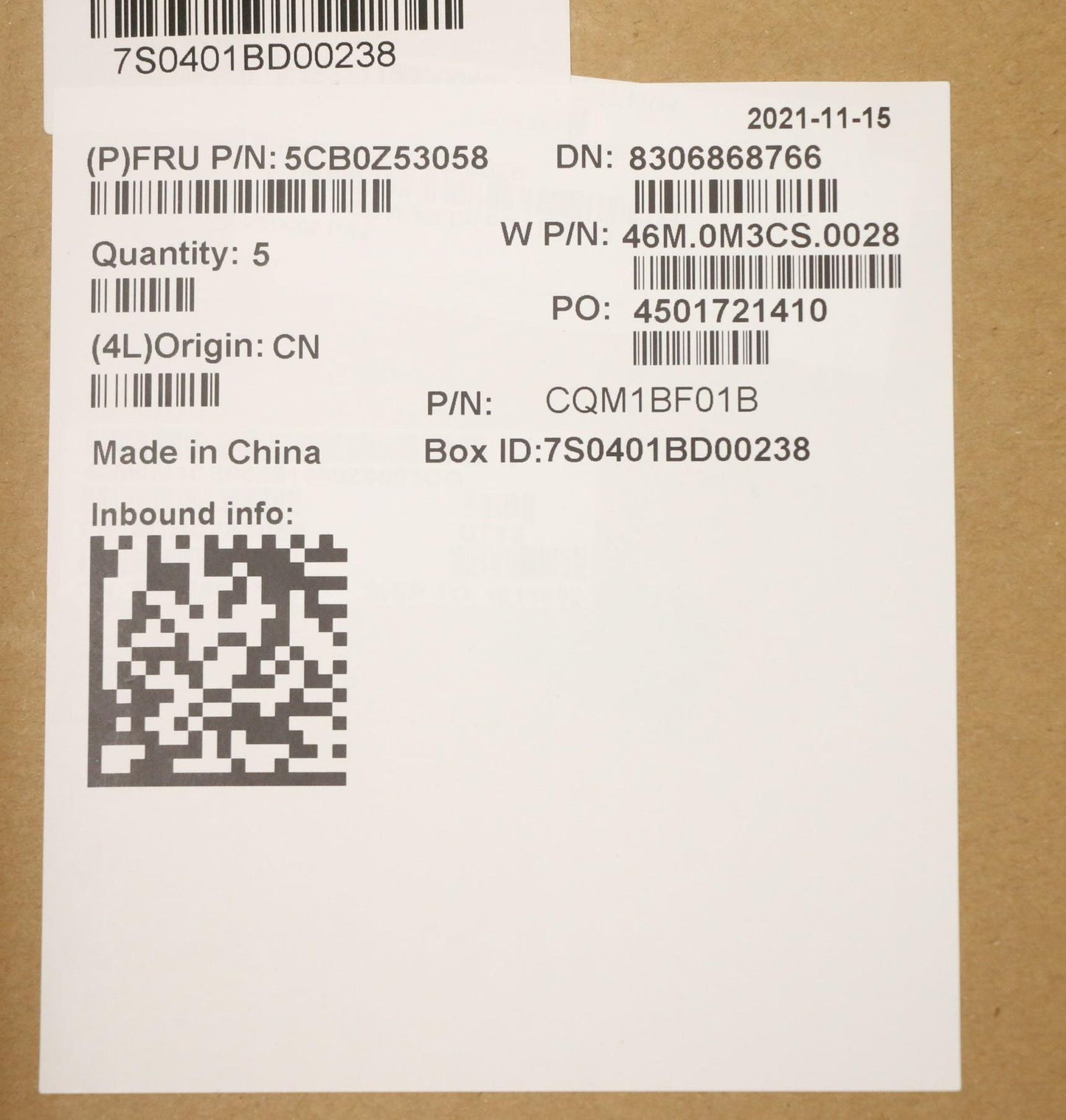 Lenovo Cover Upper Case Asm_Ch W 82Gv - 5CB0Z53058