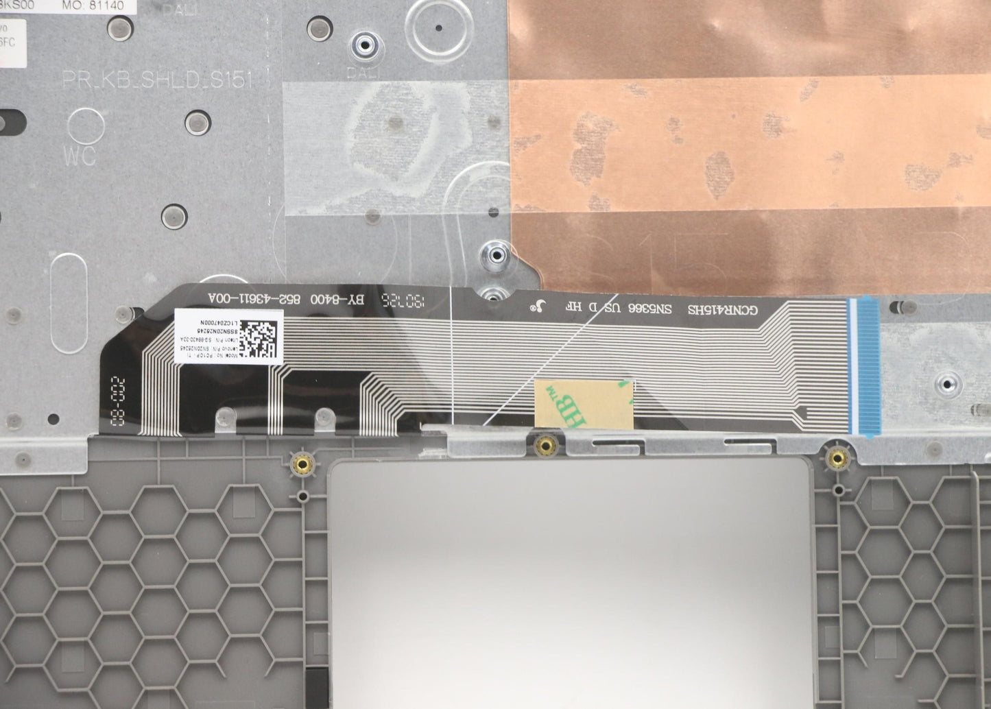 Lenovo Cover Upper Case Asm_Ti W 82Gv - 5CB0Z53059