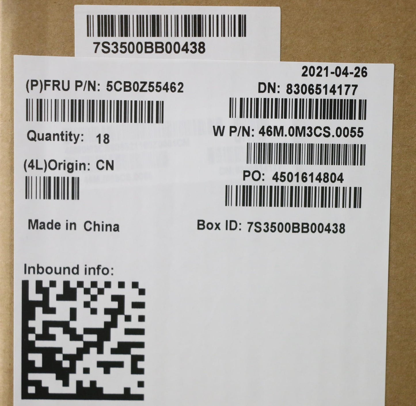 Lenovo Cover Upper Case Asm_Ru W 82Gv - 5CB0Z55462