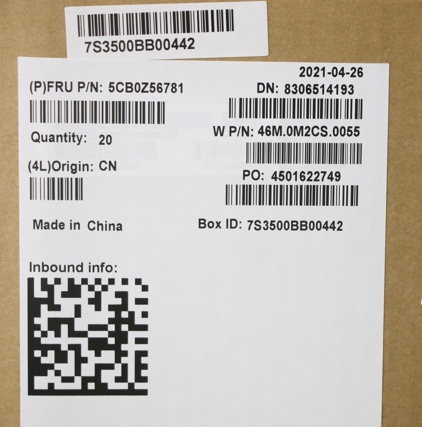 Lenovo Cover Upper Case Asm_Ru W 82Gw - 5CB0Z56781