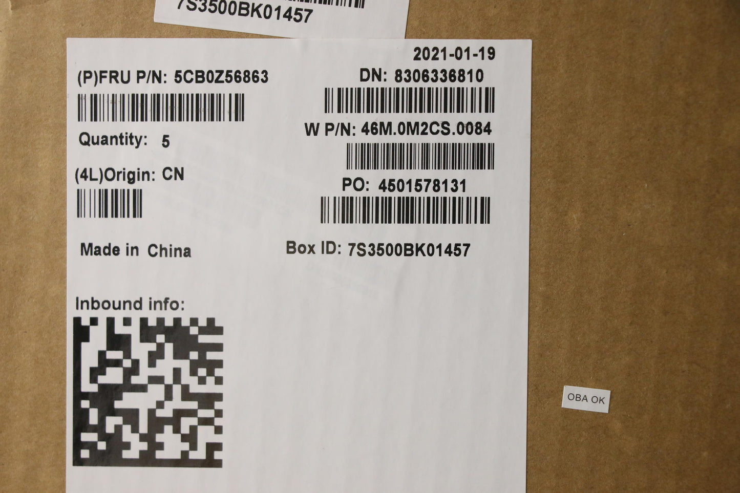 Lenovo Cover Upper Case Asm_Nd W 82Gw - 5CB0Z56863
