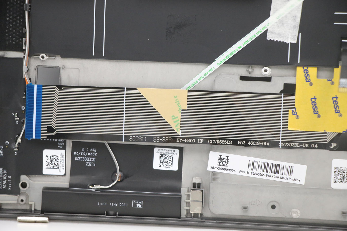 Lenovo Cover Upper C 81Xe Blkb_Uk - 5CB0Z65265