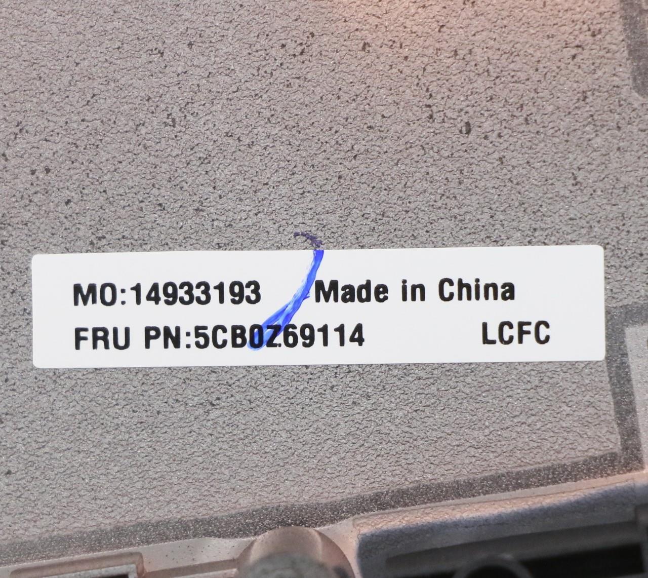 Lenovo Cover Fru P15_Dcov_N19E_Dum_Si - 5CB0Z69114