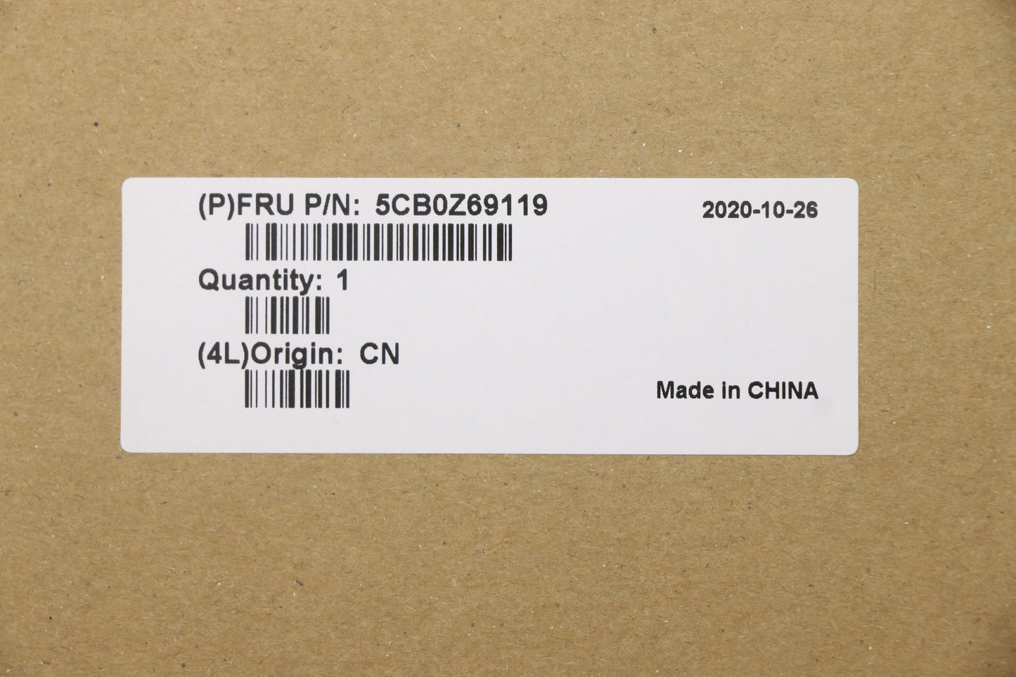 Lenovo Cover Fru P15_A_Cover_Ir_Sub_A - 5CB0Z69119