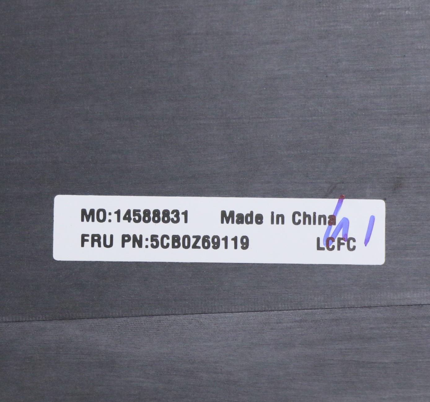 Lenovo Cover Fru P15_A_Cover_Ir_Sub_A - 5CB0Z69119