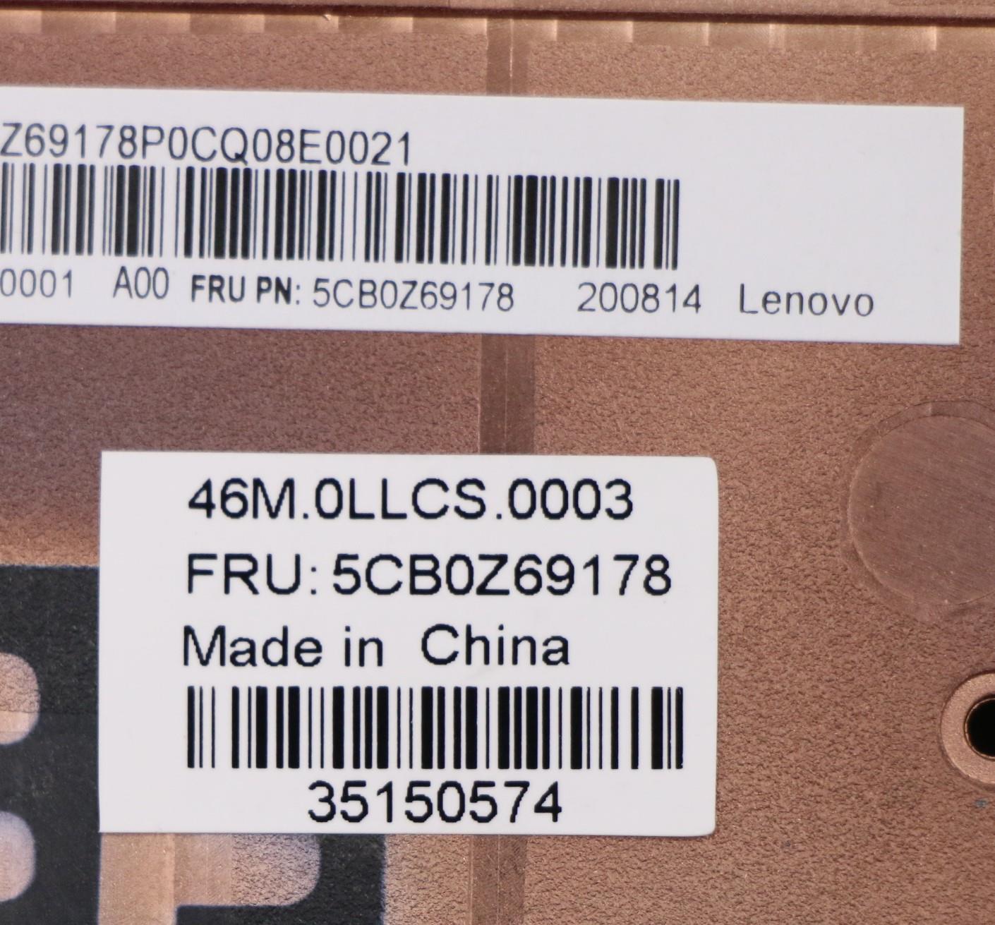 Lenovo Upper Case Cover, Non-Fingerprint, Black, Ares2 CS - 5CB0Z69178