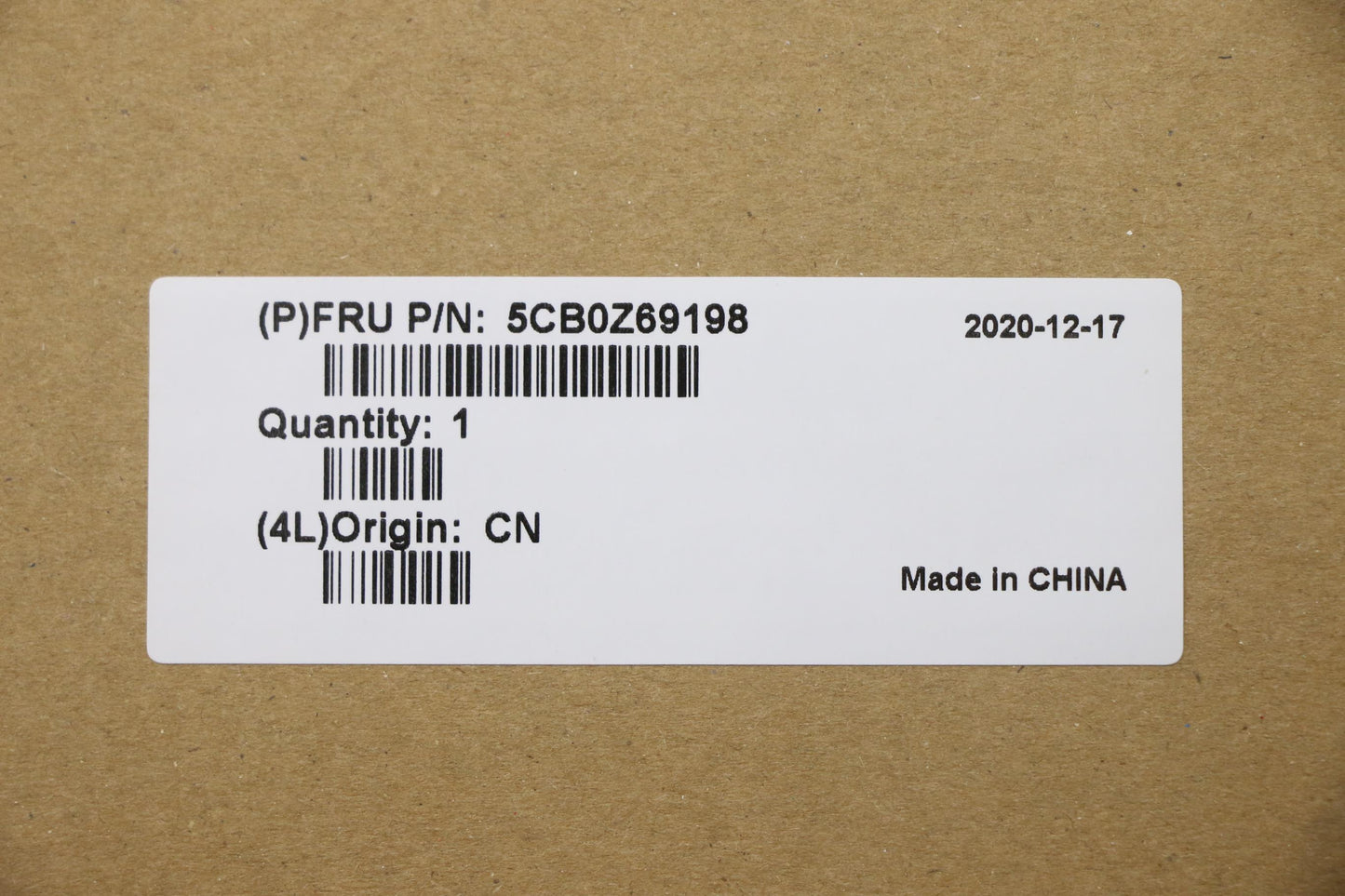 Lenovo Cover Fru A_Cover_Al_Sub_Assy_ - 5CB0Z69198