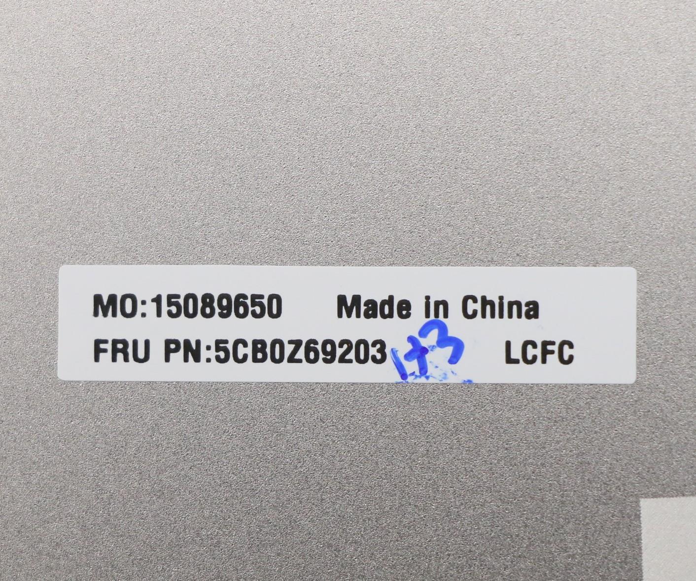 Lenovo Cover Fru A_Cover_Assy_Silver - 5CB0Z69203
