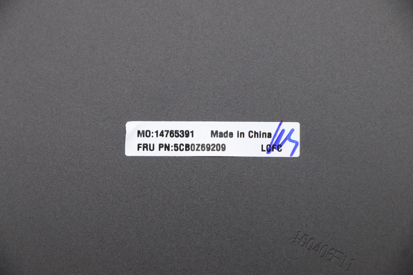 Lenovo Cover Fru A_Cover_Assy_Blk_2.6 - 5CB0Z69209