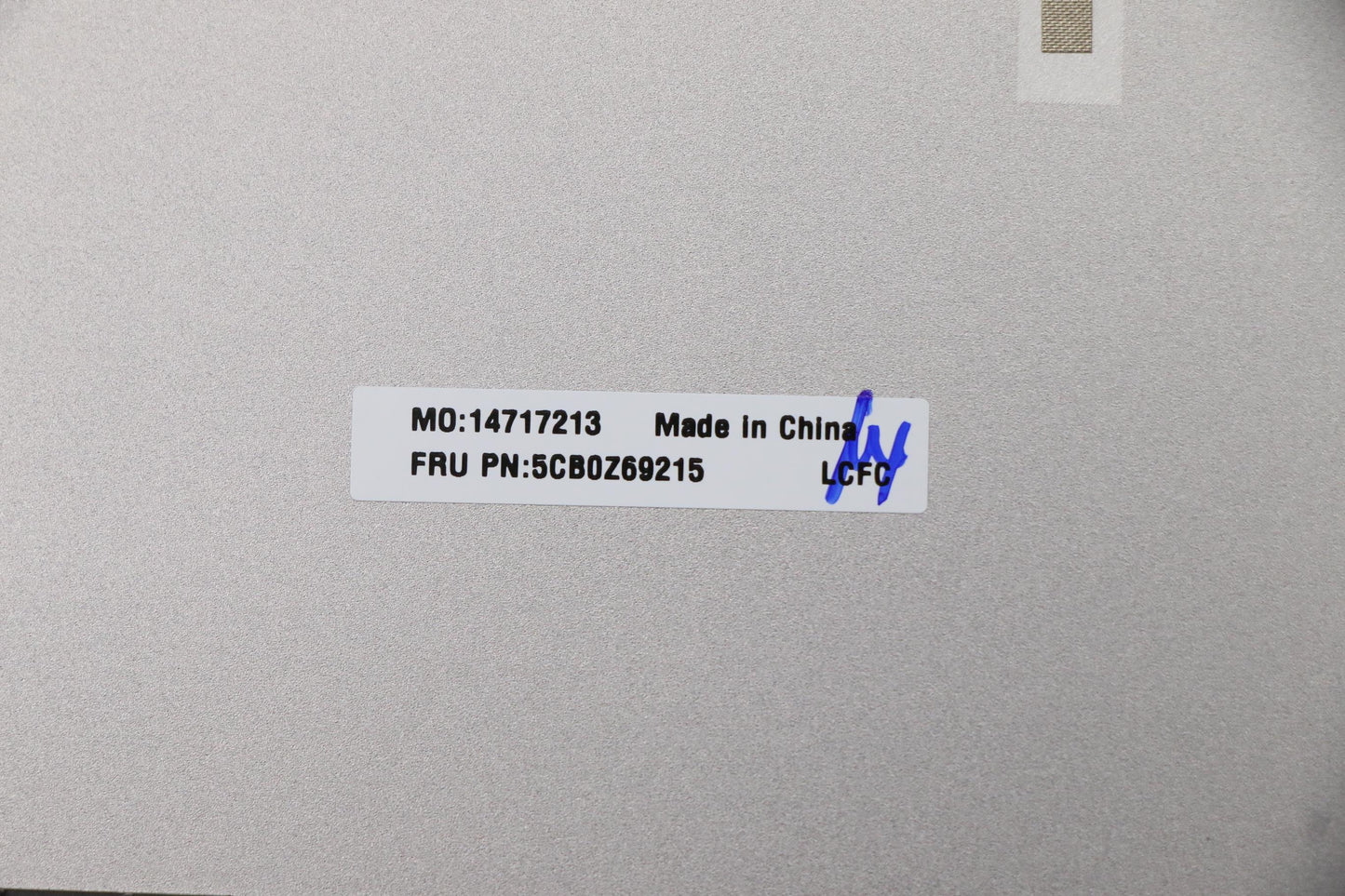 Lenovo Cover Fru_Cover_Sub_Assy_Al_Sl - 5CB0Z69215