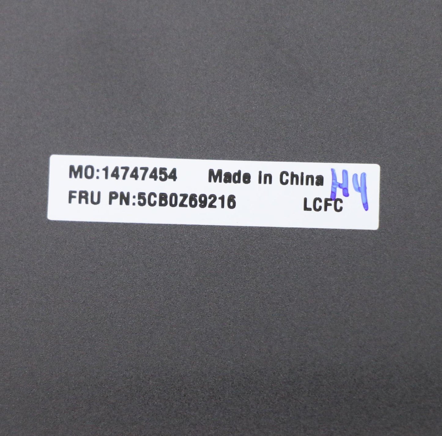 Lenovo Cover Fru Cover_Assy_Al_Bk_Dis - 5CB0Z69216