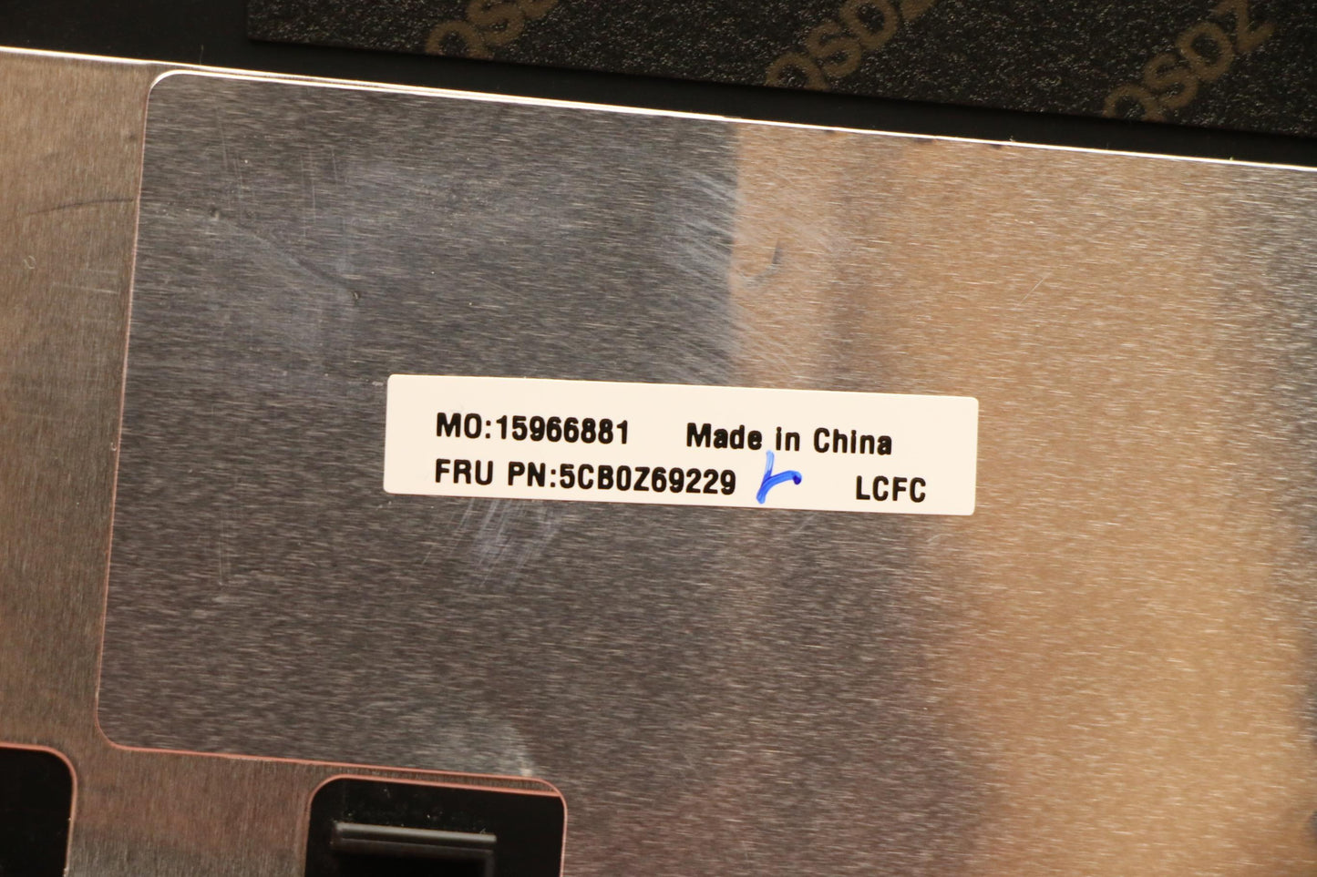 Lenovo A-Cover with IR Support Sub Assembly - 5CB0Z69229