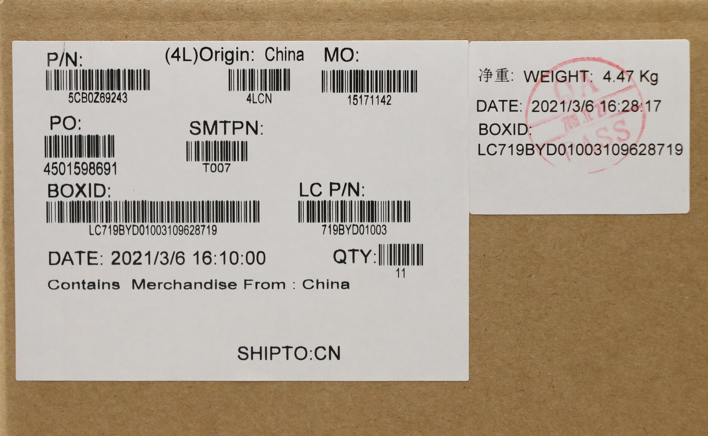 Lenovo Cover, T14G2 D Cover Sub Assembly - 5CB0Z69243