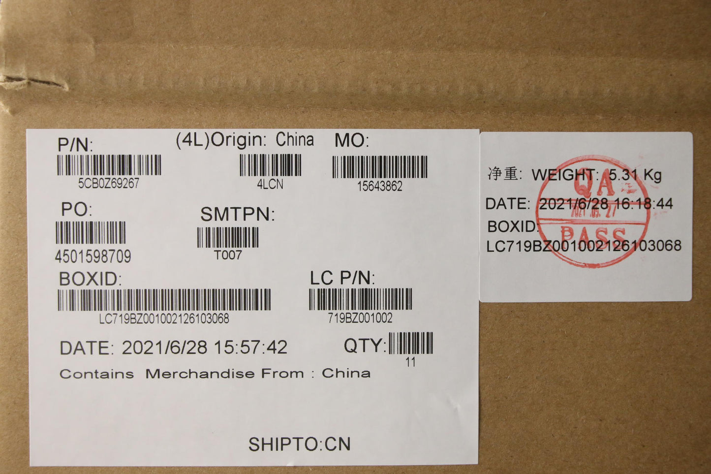Lenovo Cover Fru P15Sg2_D_Cov_Gray_As - 5CB0Z69267
