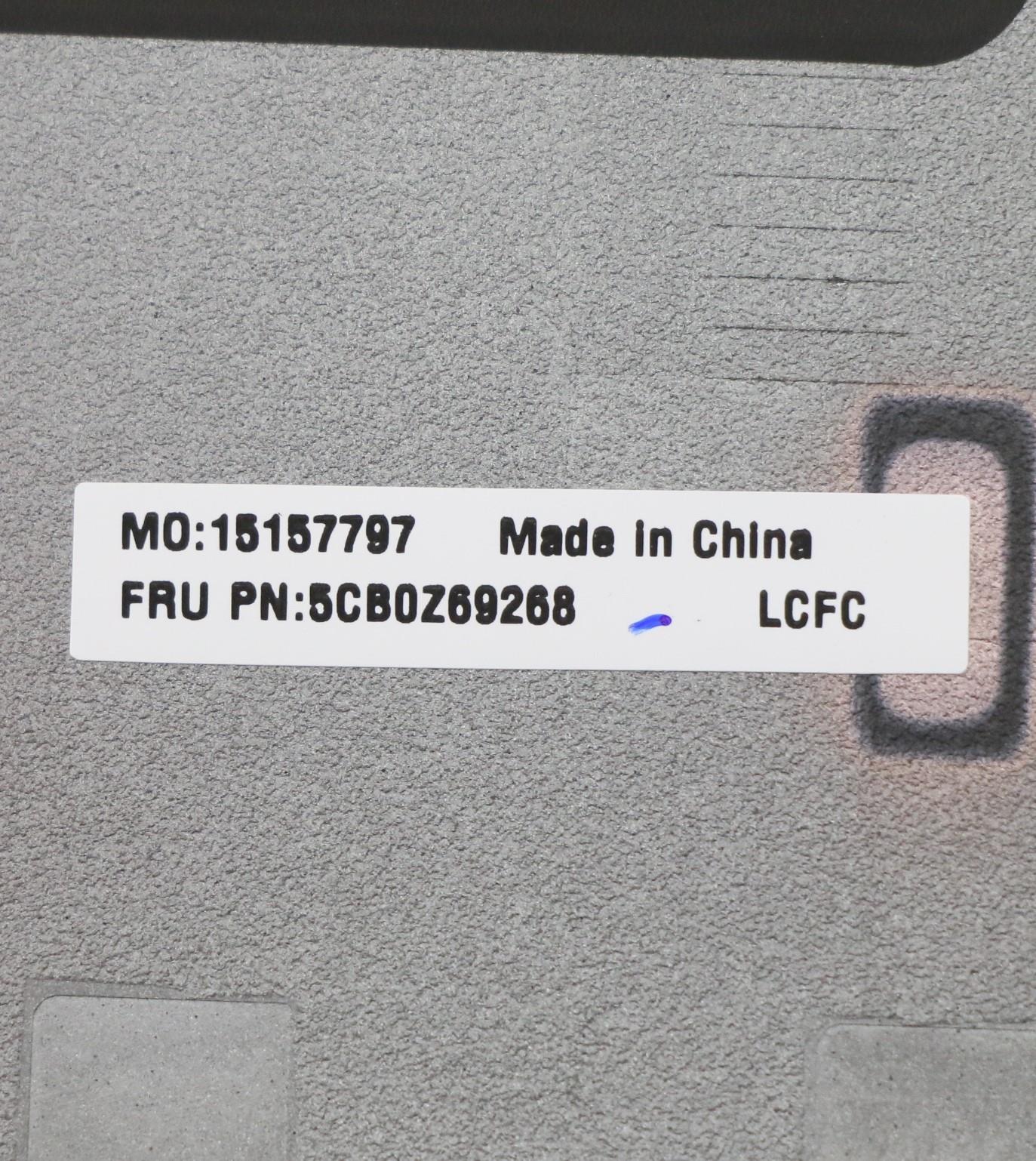Lenovo Cover Fru P15Sg2_Dcov_Bk_Sub_A - 5CB0Z69268