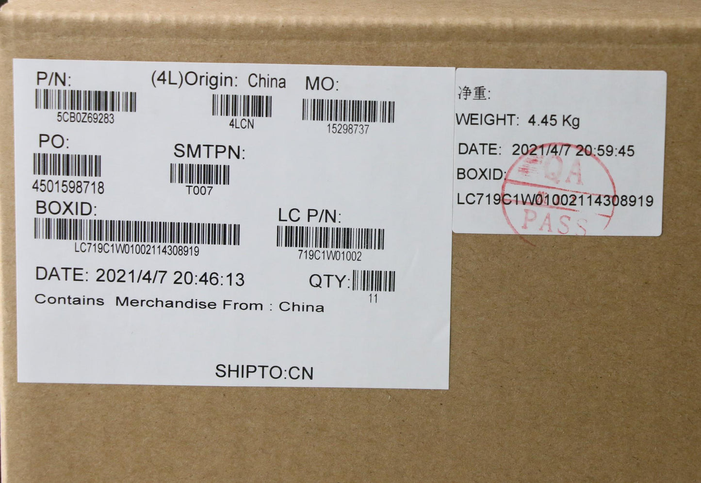 Lenovo Cover Fru P14Sg2_D_Cover_Sub_A - 5CB0Z69283