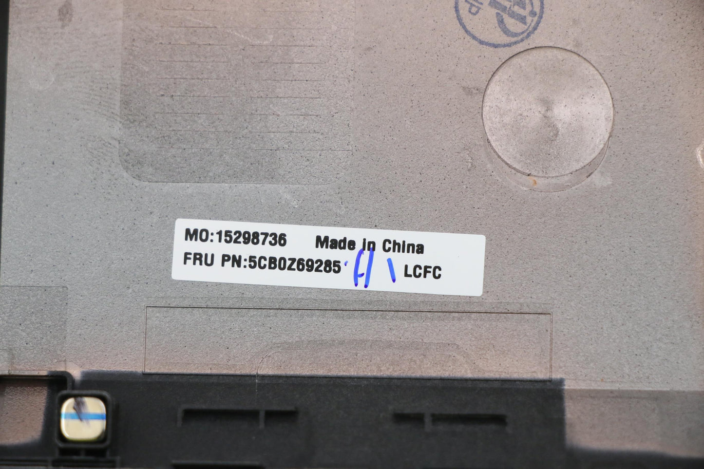 Lenovo Aluminum D-Cover Sub Assembly - 5CB0Z69285