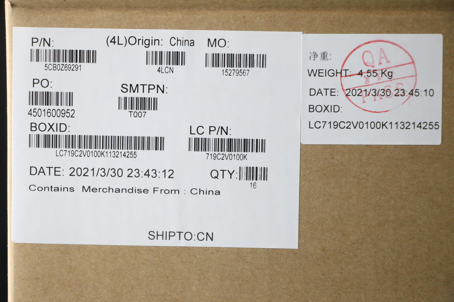 Lenovo D Cover AL WWAN 5G Black Assembly - 5CB0Z69291