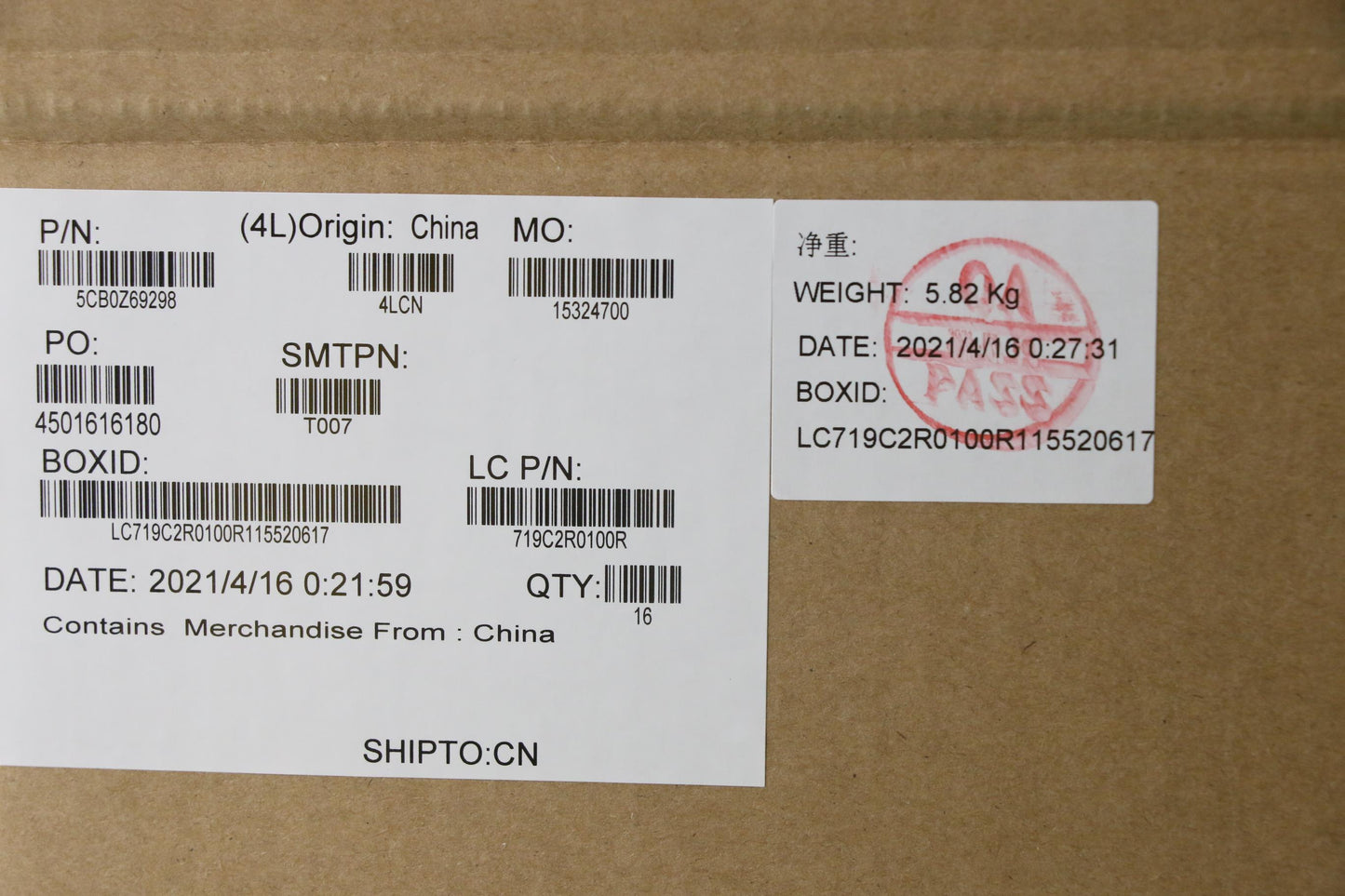 Lenovo Cover Fru A_Cov_Sub_Assy_Al_To - 5CB0Z69298