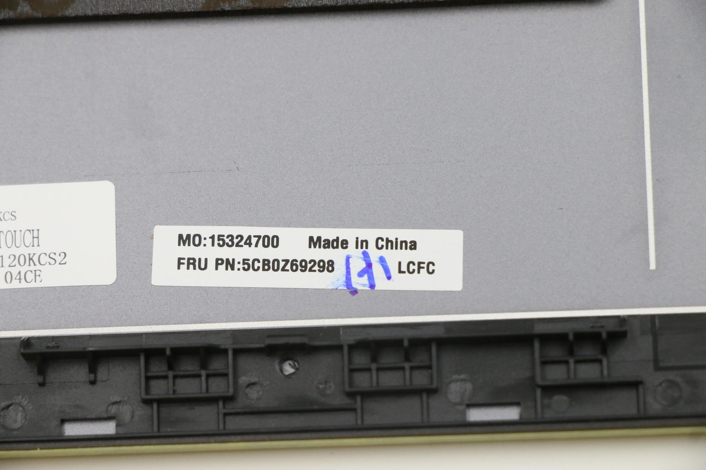 Lenovo Cover Fru A_Cov_Sub_Assy_Al_To - 5CB0Z69298