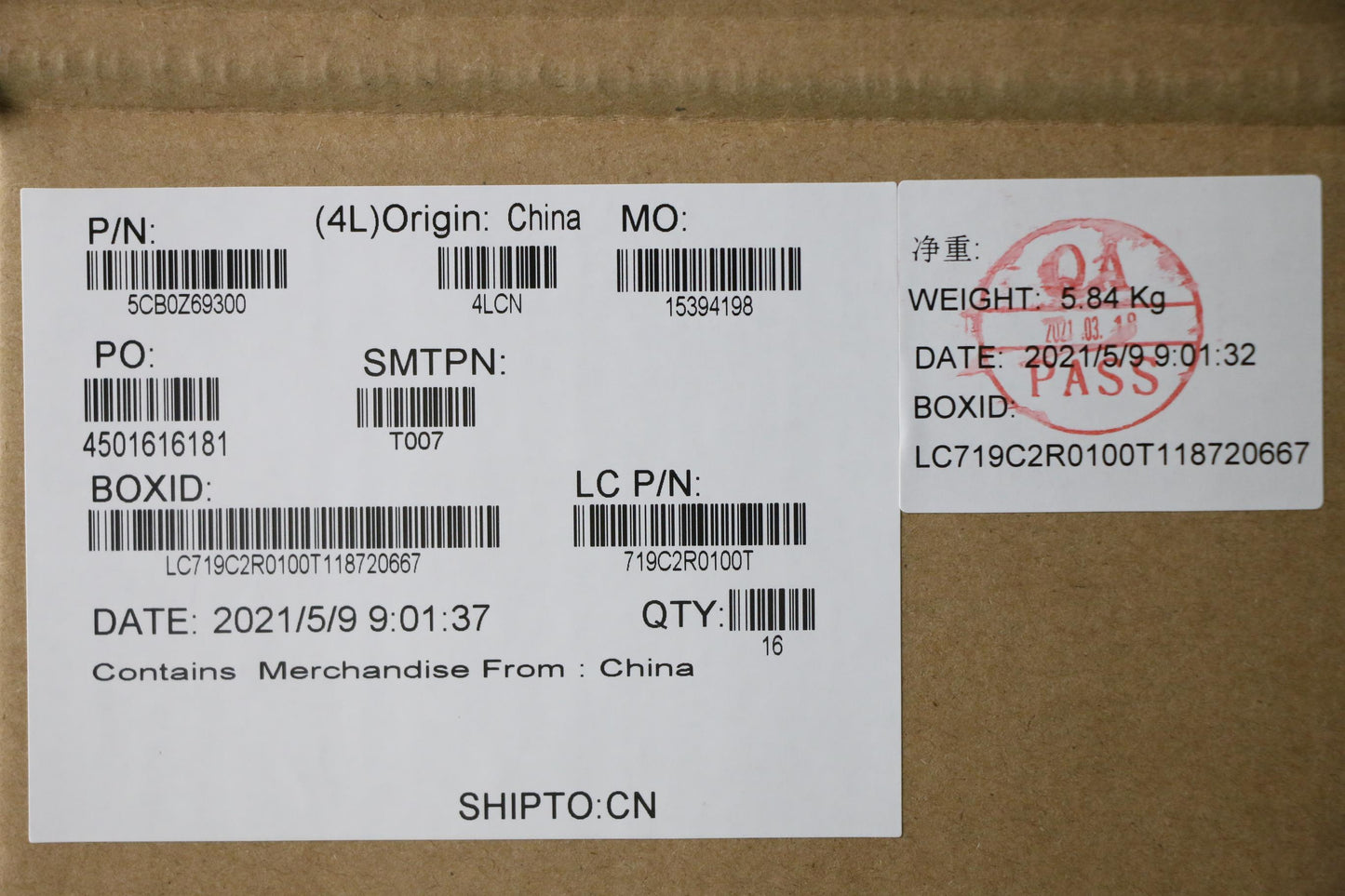 Lenovo Cover Fru Cover A_Cover_Sub_As - 5CB0Z69300