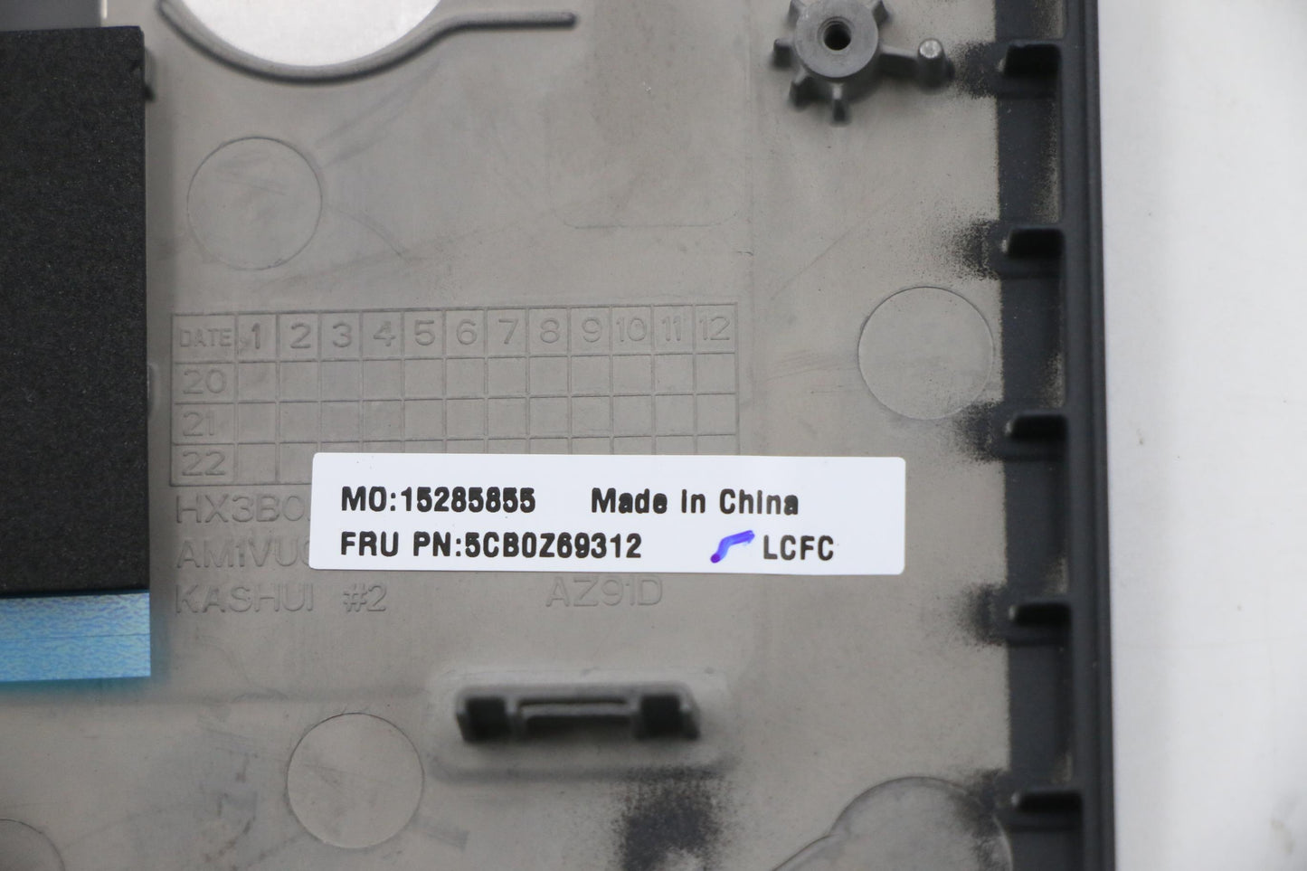 Lenovo Magnesium Alloy C Cover Assembly, Black, WLAN Support - 5CB0Z69312