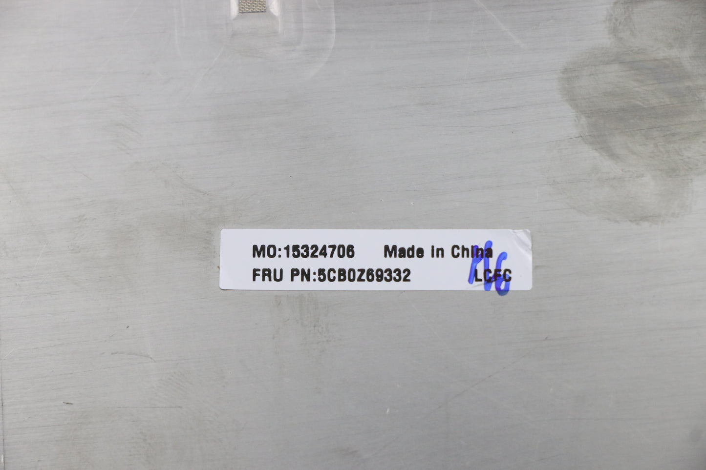 Lenovo D-Cover, Black Duplicate of Part No. @ - 5CB0Z69332