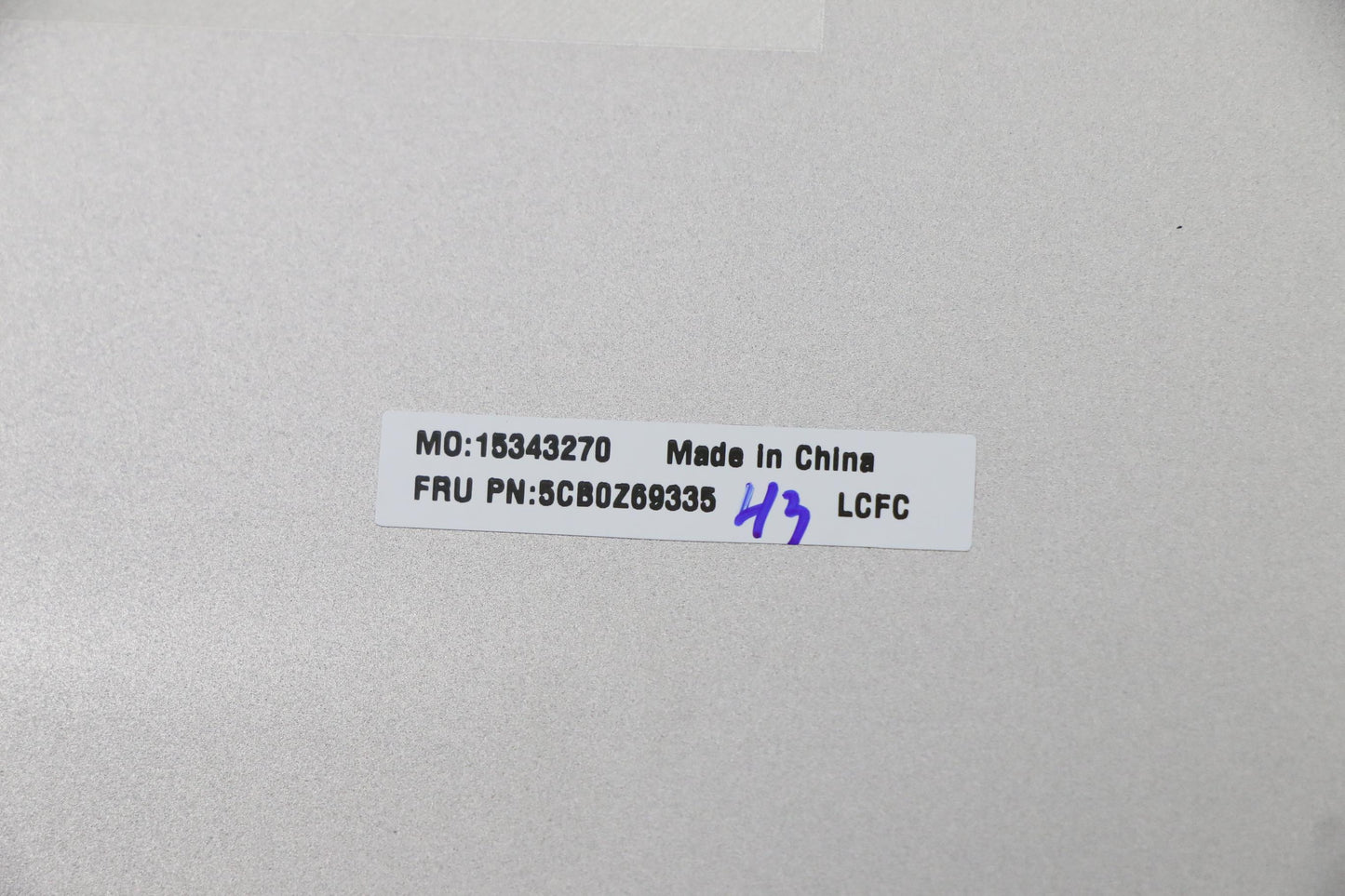 Lenovo Cover D_Cover_Sub_Assy_Al_Sr - 5CB0Z69335